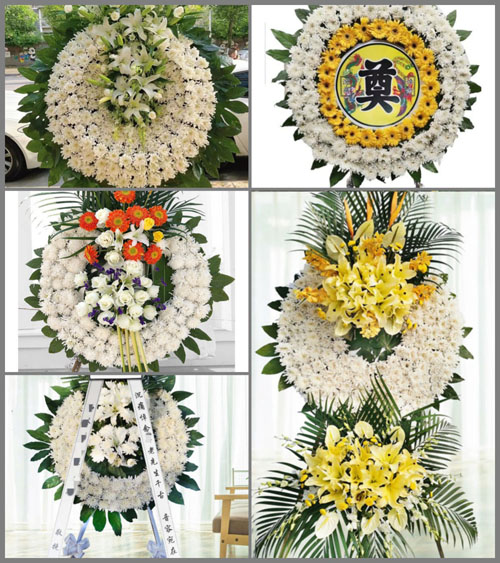 湖南永州祁阳县黎家坪镇竹茶冲村花圈速递